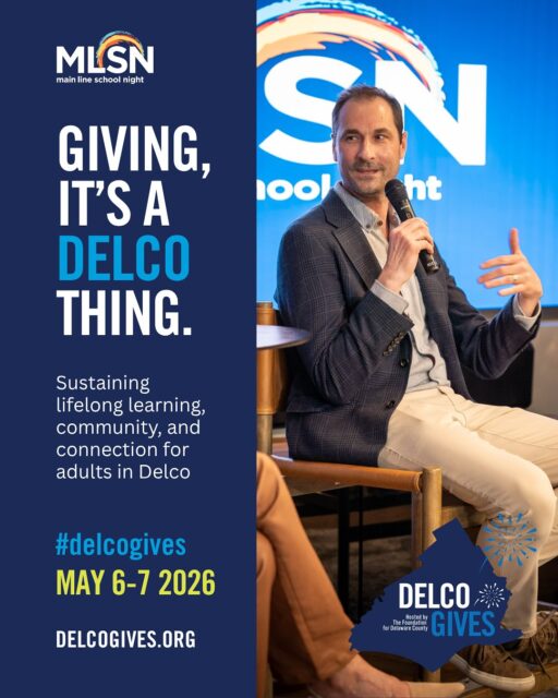 Delco Gives is just 3 days away!

May 6–7, support Main Line School Night as part of #DelcoGives, a countywide day of giving that uplifts local nonprofits.

Your gift sustains lifelong learning, connection, and community for adults across Delaware County. Throughout Delco Gives, nonprofits can earn bonus funding and prizes, so every gift helps us make the most of this moment.

We’d be so grateful for your support: https://bit.ly/4cZRpYR
•
•
•
#MainLineSchoolNight #LifelongLearning #MainLinePa #nonprofit #GiveWhereYouLive