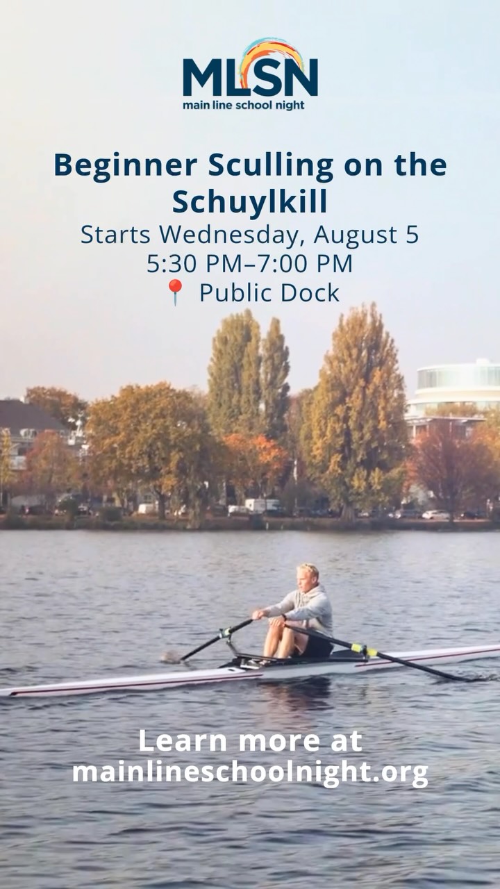 Have you ever watched rowers gliding across the Schuylkill River and wondered what it would be like to be out there? Starting Wednesday, August 5, you can find out.

Whether you’ve always been curious about rowing or are simply looking to try something new, this is your chance to get out on the water and experience one of Philadelphia’s most iconic waterways.

Designed for beginners and advanced beginners, Beginner Sculling on the Schuylkill teaches the fundamentals of sculling, including proper technique, boat handling, and safety under the guidance of an experienced instructor. You’ll also enjoy an incredible full-body workout while taking in the beauty of the Schuylkill River.

Whether you’re looking to challenge yourself, build confidence, or simply enjoy the outdoors from a whole new perspective, this is a memorable way to stay active. 🔗 Click https://bit.ly/4bZRwnc to register!
•
•
•
 #MainLineSchoolNight #LifelongLearning #FitnessFriday #Sculling #SchuylkillRiver